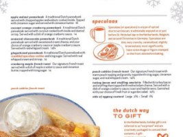 De Dutch Pannekoek House menu