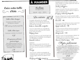 Bistro Kapzak menu