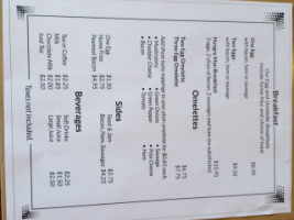 Tymes Restaurant menu