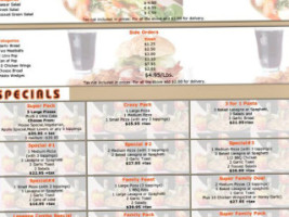 Apollo Pizza menu