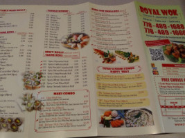 Royal Wok Restaurant menu