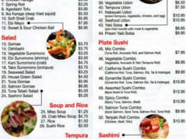 Ladner Sushi menu