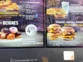 McDonald's menu