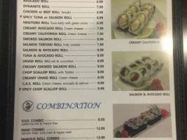 K&L Sushi menu