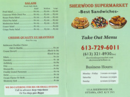 Sherwood Market & Deli menu