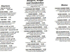 Riverstone Bar & Grill menu