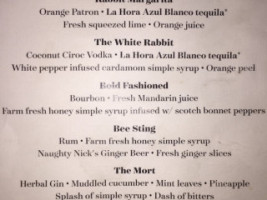 White Rabbit menu