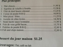 Restaurant Royal 24 menu