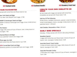 Wimpy's menu