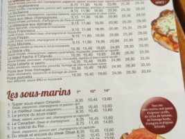 Orlando Le Roi Du Sous-Marin menu