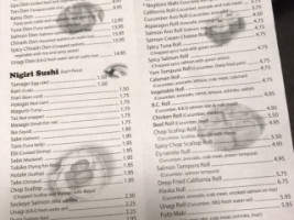 Sushi Umibe menu