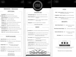 1918 Tap And Table menu