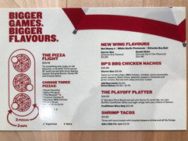 Boston Pizza Fort Saskatchewan menu