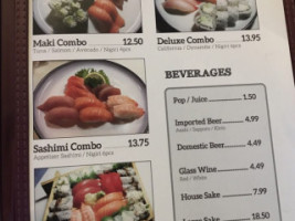 Sushi Train menu