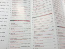 Pho Viet Nam K W menu