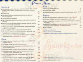 Sauvignon Bistro&bakery Inc menu