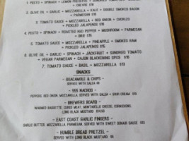 555 Brewing Co menu