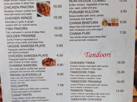 Curry Bistro menu