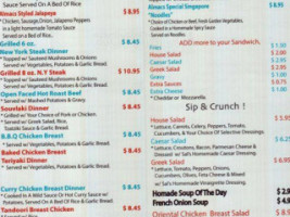 Al Mac's menu