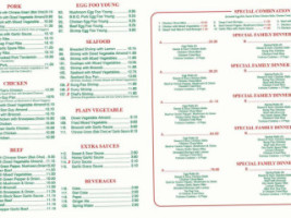 King's Express Chinese Food menu