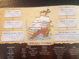 Captain's Pizza menu