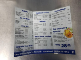 Captain George's Fish Chips Amherstview menu