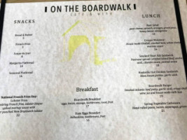 On The Boardwalk Cafe Wine menu