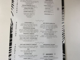 Tacofino Yaletown Burrito menu