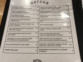 Datsun menu