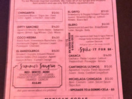 La Chingada menu