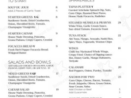 Kaslo And Brew Pub menu