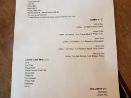 Chaise Café Lounge menu