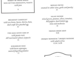 Jules A Vin menu