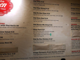 Sen Pad Thai menu