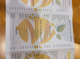 Lemon Grill Indian Cuisine menu