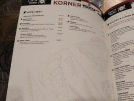 Korner Kitchen Breakfast And Lunch Eatery menu