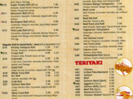 Imi Japanese Cuisine menu