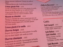 3 Amigos (centre Ville) menu