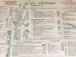 Chez Vietnam menu