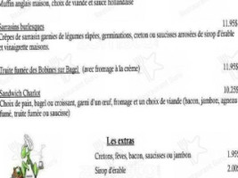 La Mante Du Carré (marché Café Resto) menu