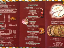 Peppertoni's Pizza menu