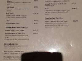 Masala menu