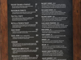 The Forty Public House menu