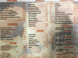 Joes Grill menu