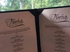 Treetop Tapas Grill menu