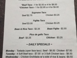 West 2 East Coast Burrito Co. menu