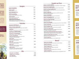 Cambodiana menu