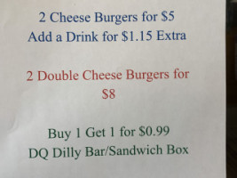 Dairy Queen Grill Chill menu