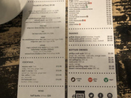 Hexagon Board Game Cafe menu