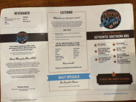 Memphis Blues Barbeque House Catering Co. menu